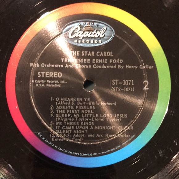 3/$30 Vintage holiday album 1962 The Star Carol - Tennessee Ernie Ford - Picture 4 of 4